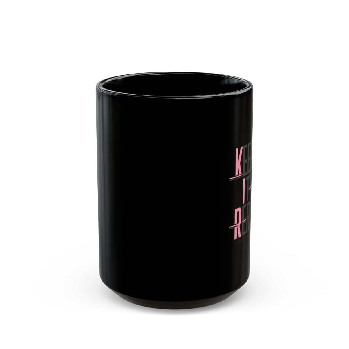 Sydney Sweeney "Keep It Real" Black Mug - alternate angle 2, merchandise