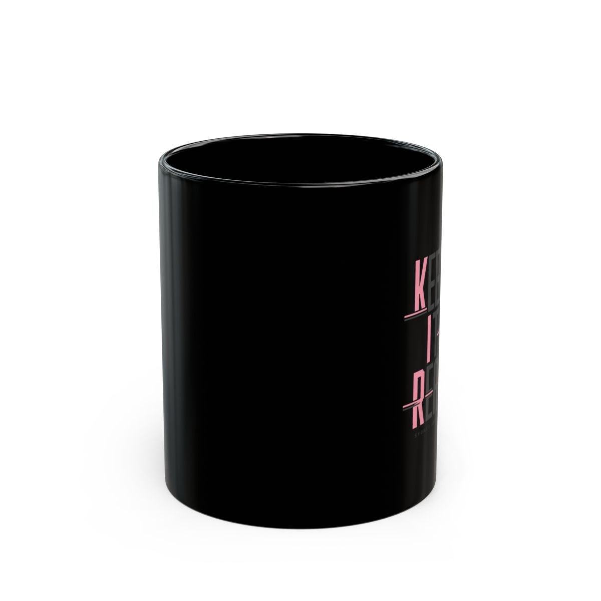 Sydney Sweeney "Keep It Real" Black Mug - alternate angle 1, merchandise