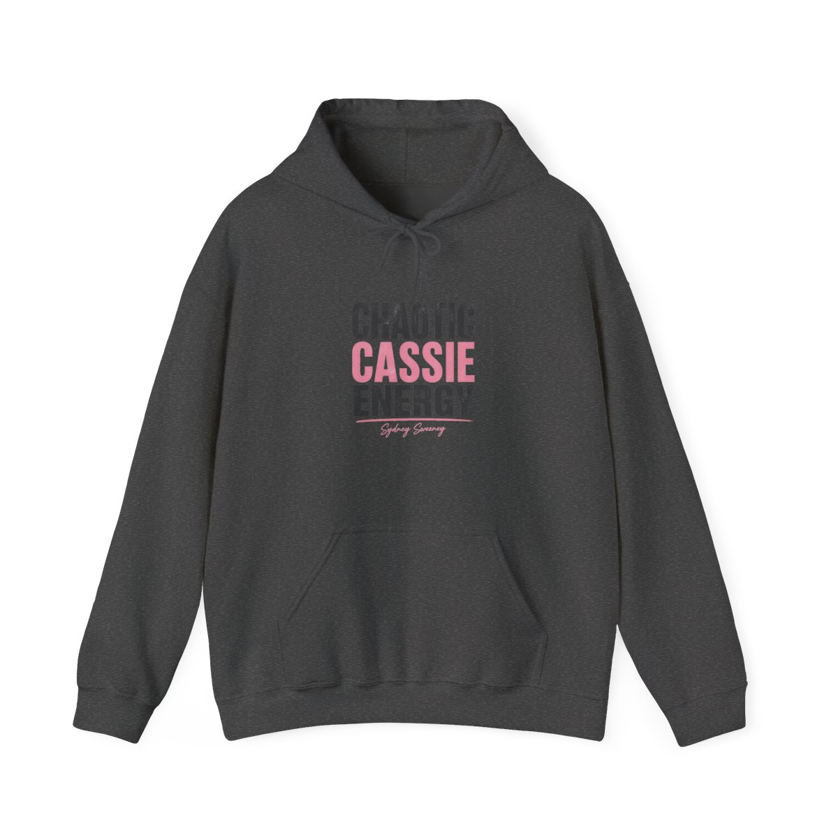 Sydney Sweeney "CHAOTIC CASSIE ENERGY" Hoodie - alternate angle 2, merchandise