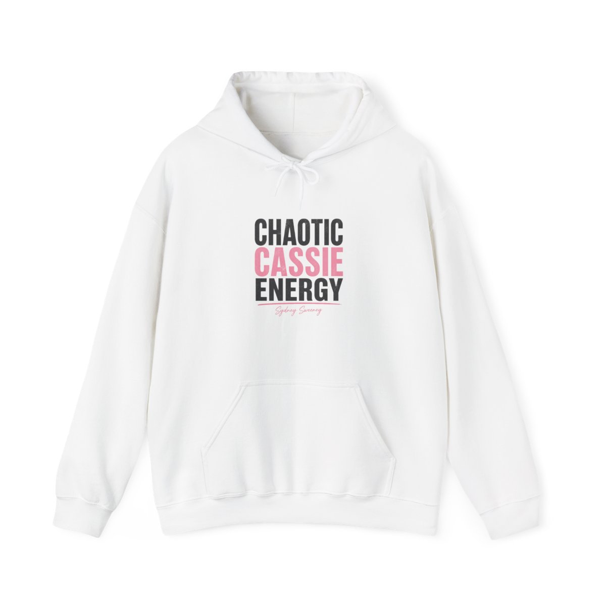Sydney Sweeney "CHAOTIC CASSIE ENERGY" Hoodie - Sydney Sweeney official Hoodies merch