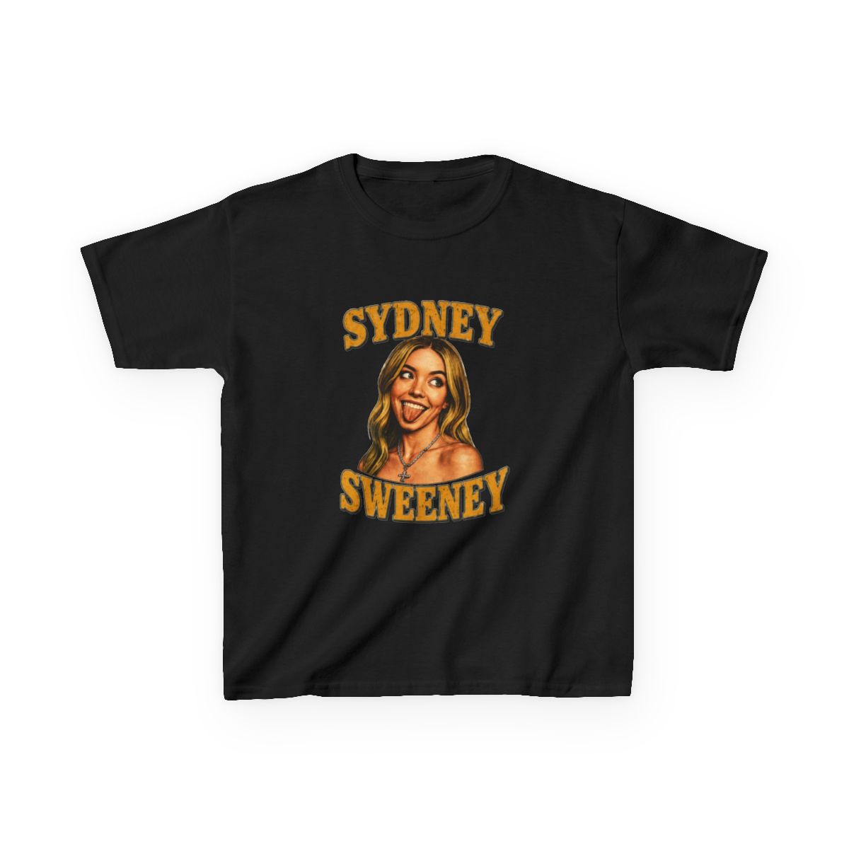 Sydney Sweeney Retro Kids T-Shirt - alternate angle 5, merchandise