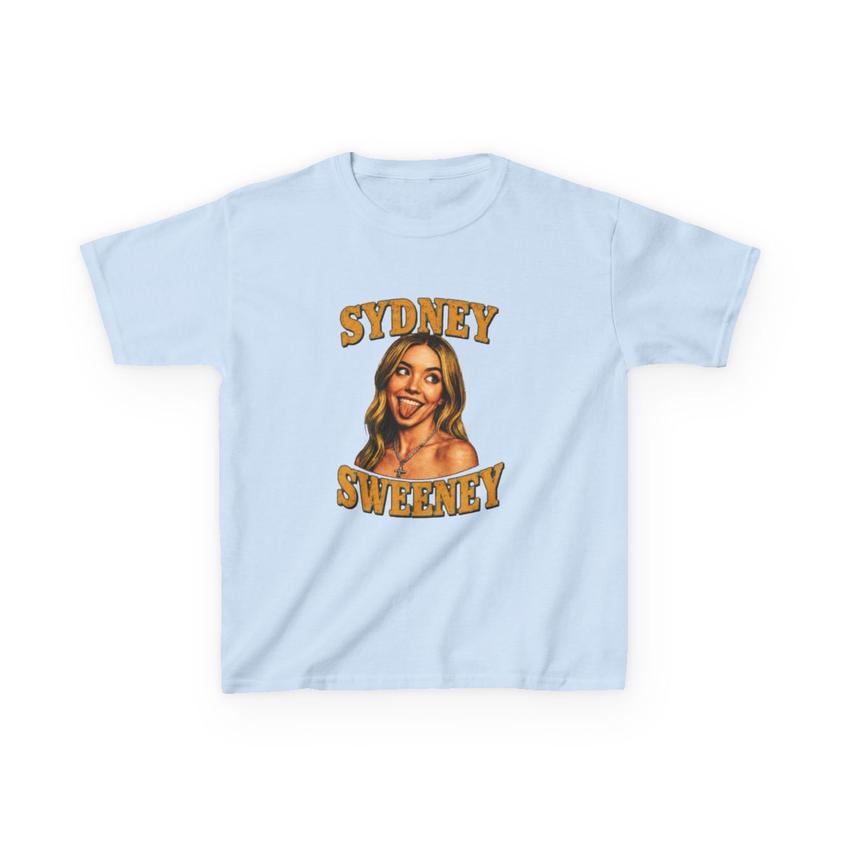 Sydney Sweeney Retro Kids T-Shirt - alternate angle 2, merchandise