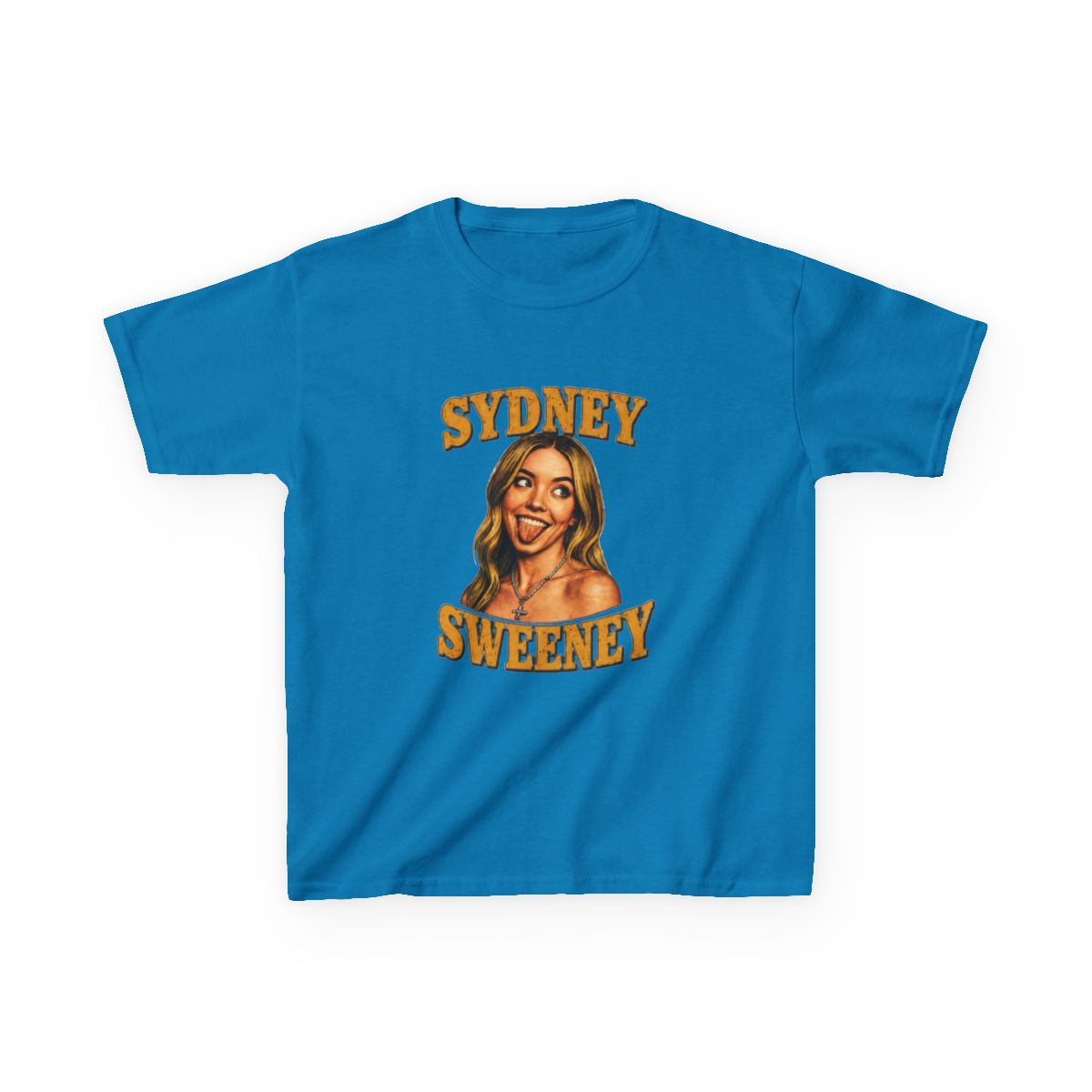 Sydney Sweeney Retro Kids T-Shirt - alternate angle 3, merchandise
